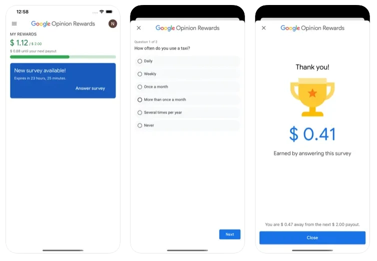 Google Opinion Rewards