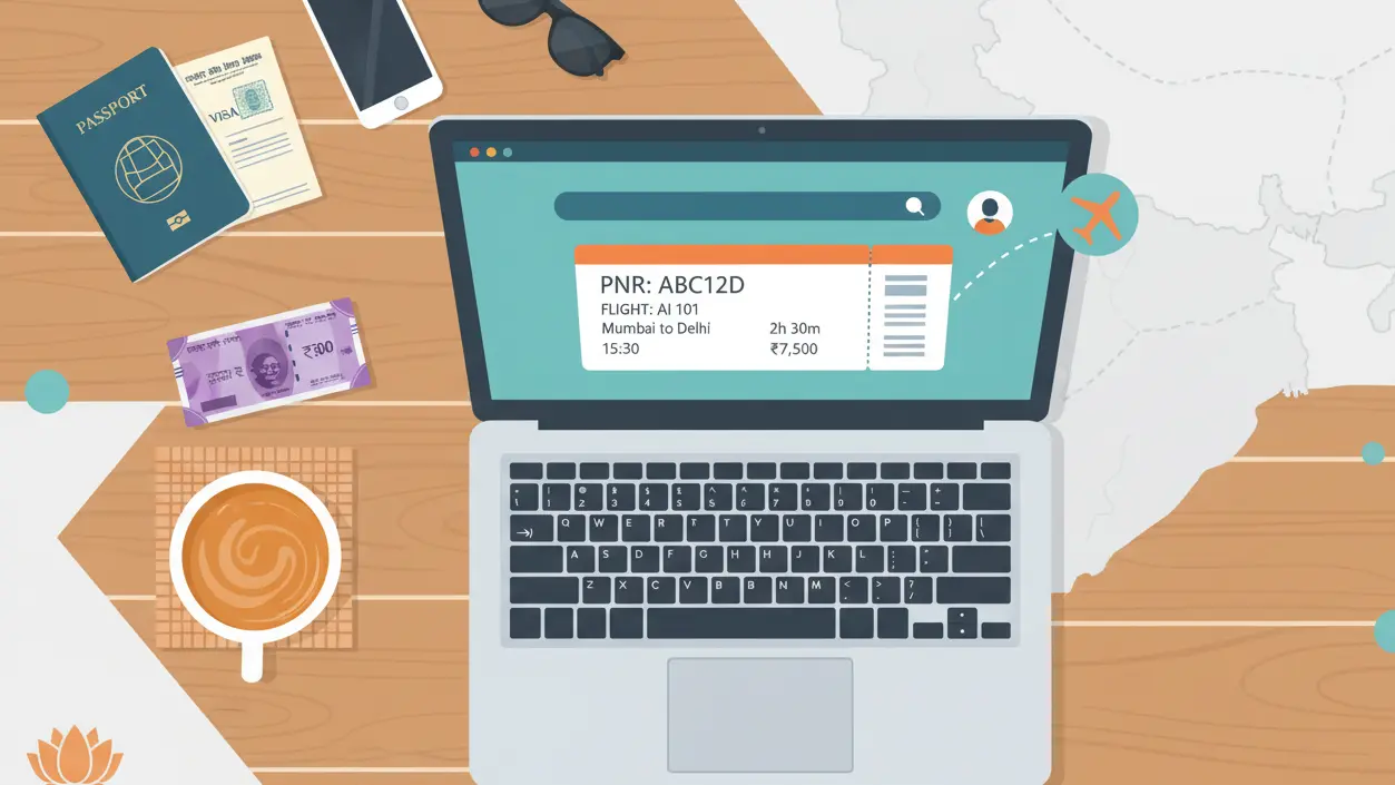 Indian visa officers reviewing embassy-verified dummy ticket standards