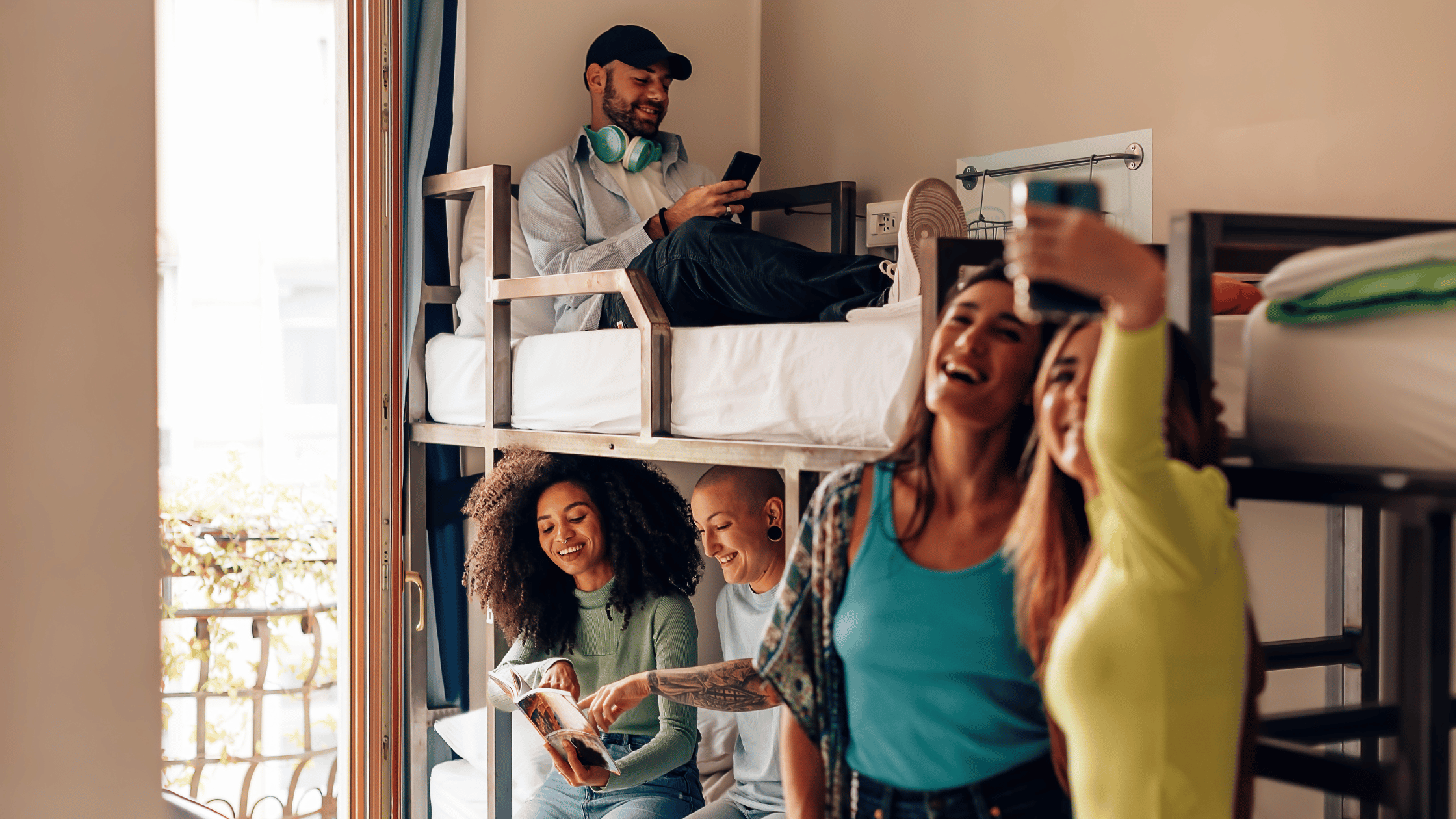 College students in a rental property.
