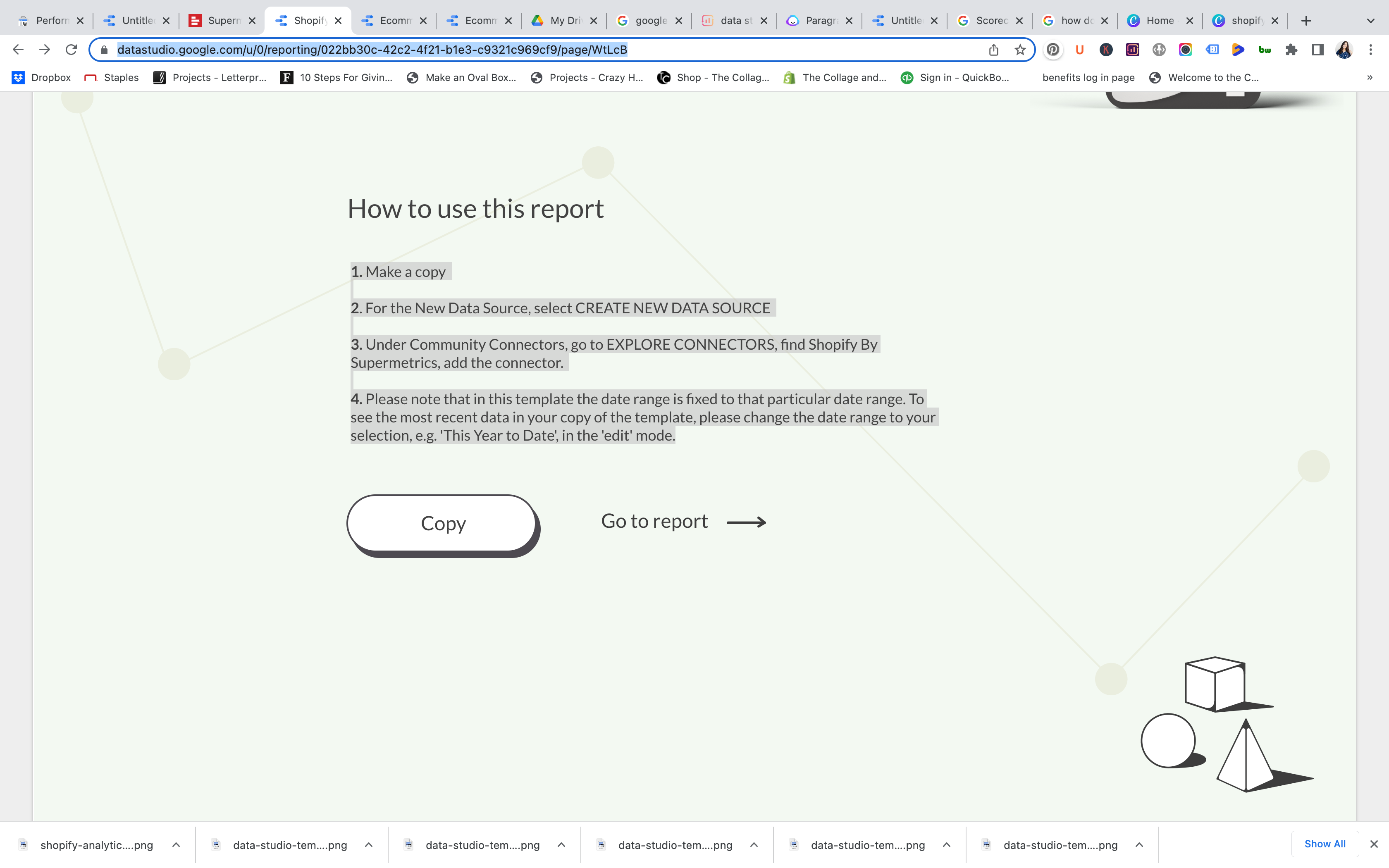 Use this Google Data Studio template to easily analyze your Google Search Console Insights.