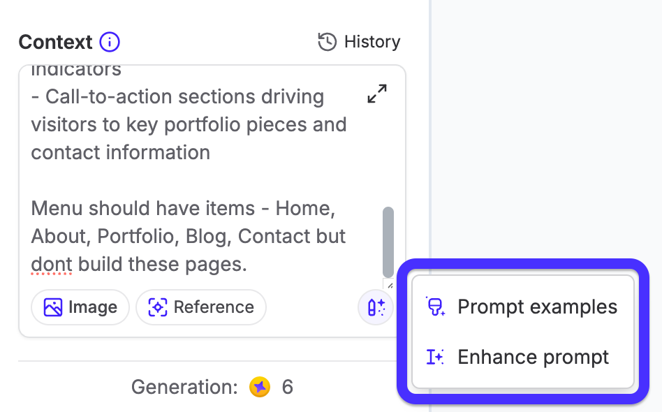 UXPilot prompt result