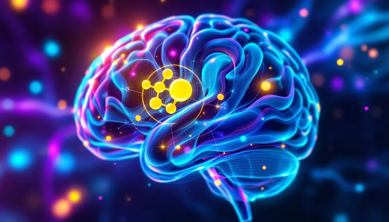 An illustration depicting the importance of NAD+ for brain function and health.