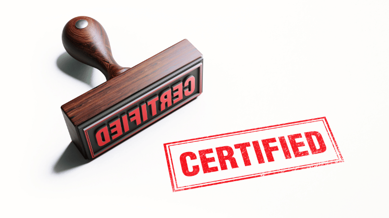 certification