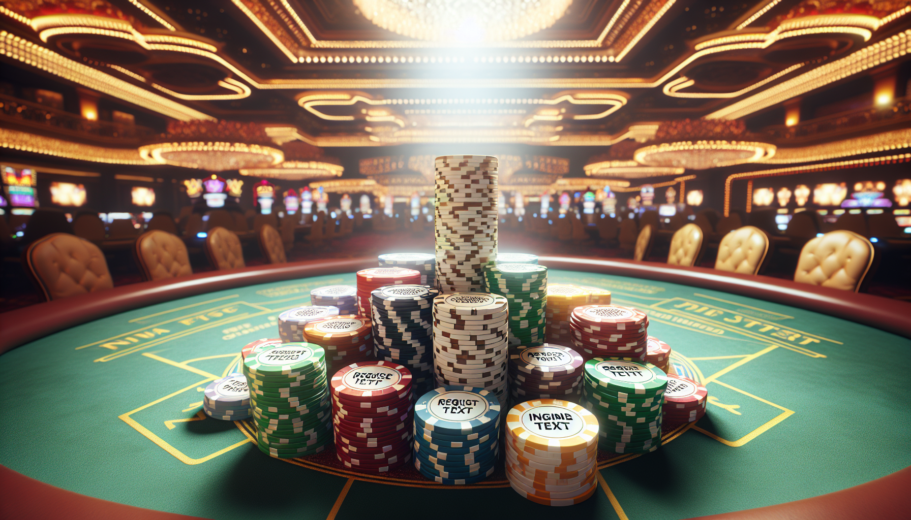 Montón de fichas de casino con el texto '30 euros gratis sin depósito casino'
