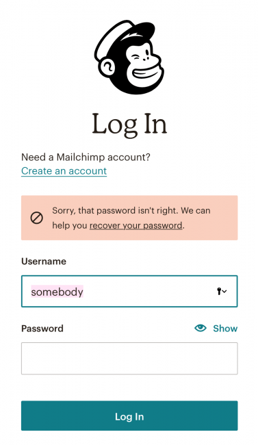 A good example using Mailchimp
