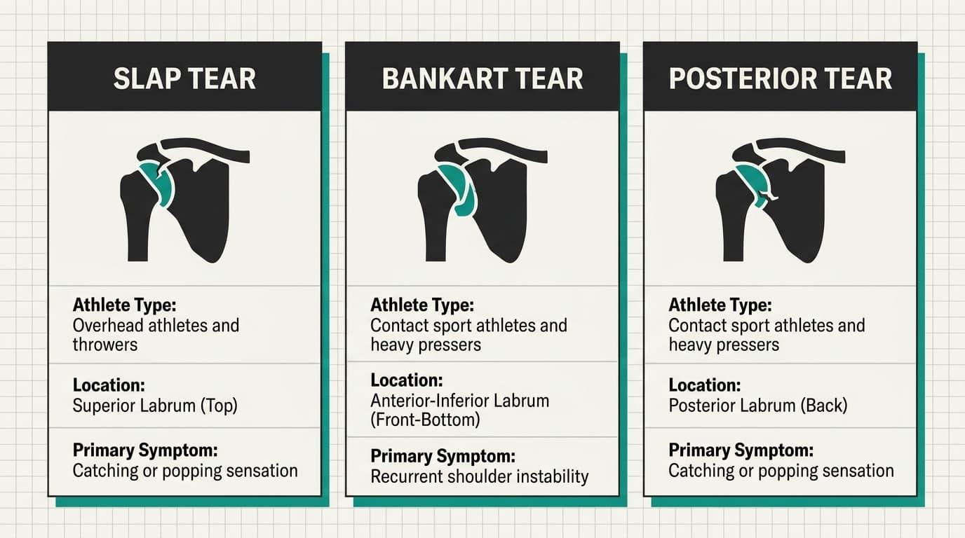 SLAP, Bankart, and Posterior Tears