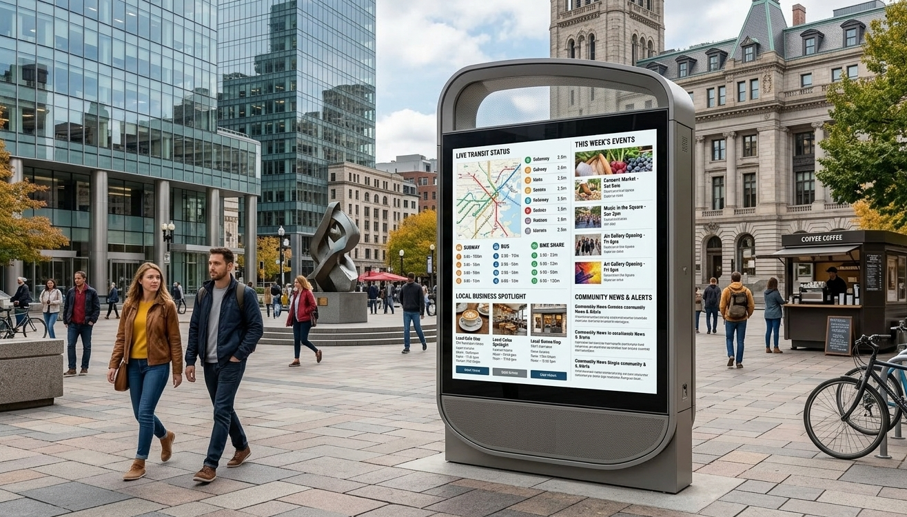 the right digital signage for outdoor software improves advertising performance