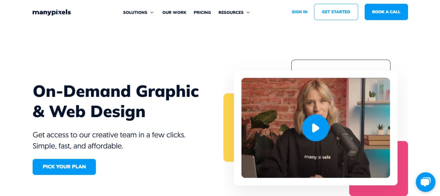 ManyPixels provides a streamlined design subscription service