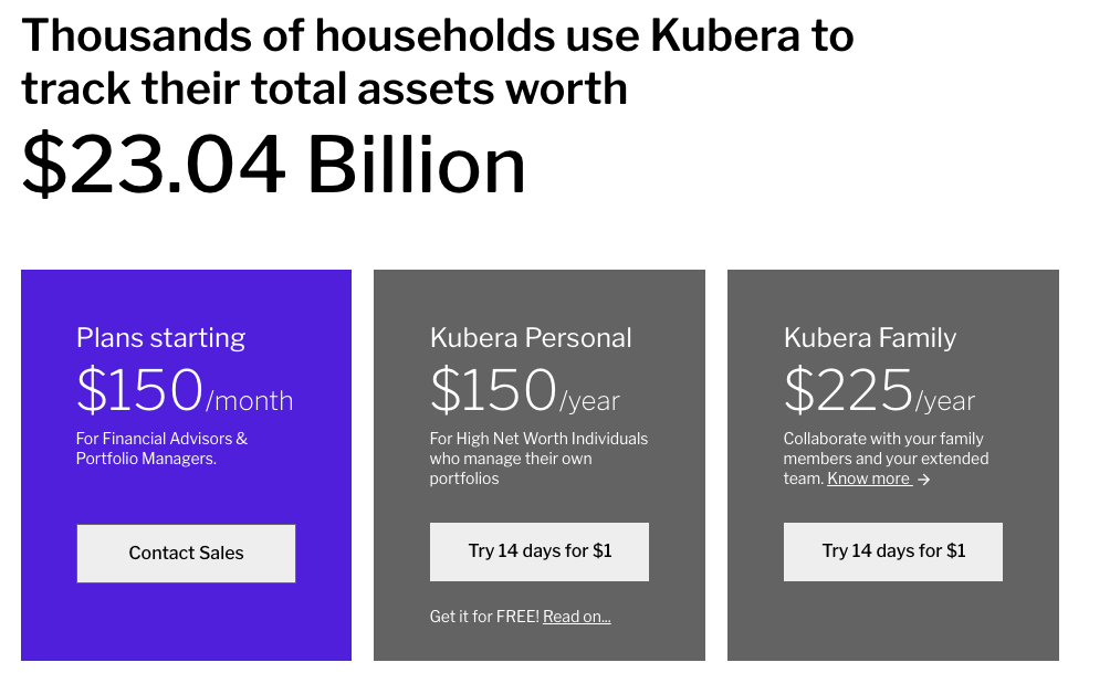 financial institution pricing