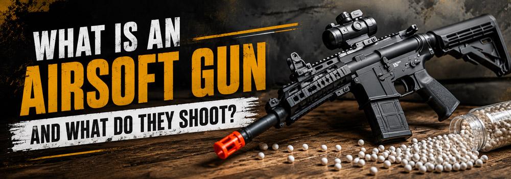 what is an airsoft gun and what does it shoot