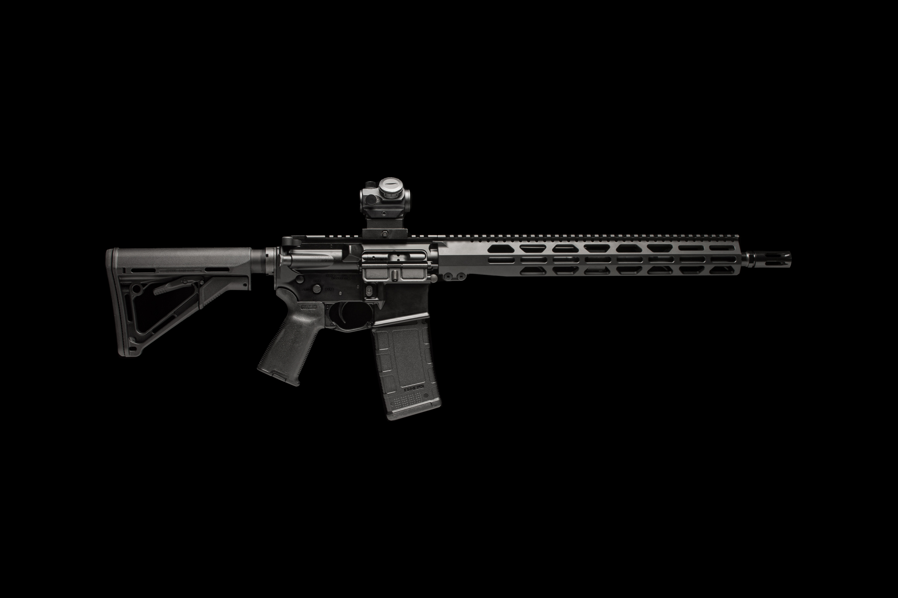 Full length photo of a 300 Blackout rifle