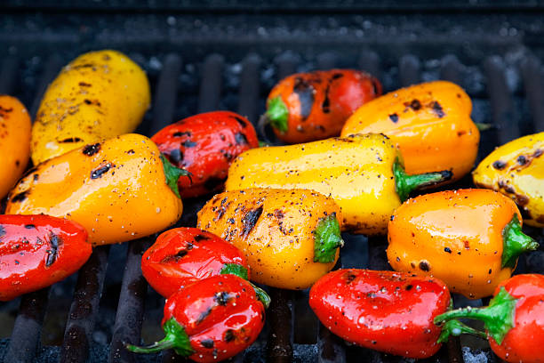 Grilled Bell Peppers - Slightly Sweet, Slightly Smoky, Burst of Color and Texture to Balance Out the Richness of Your Brisket