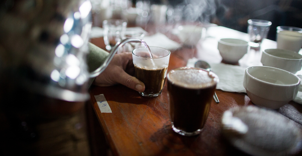 cup coffee process