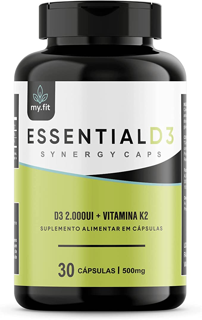 Essential D3, vitamina D em cápsulas da Essential. Fonte da imagem: Amazon