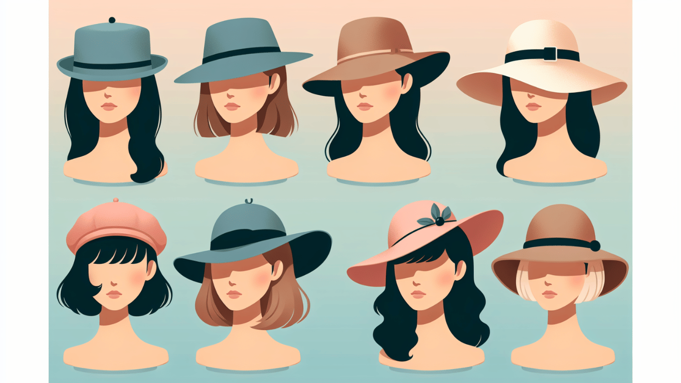 Hat styles for different face shapes
