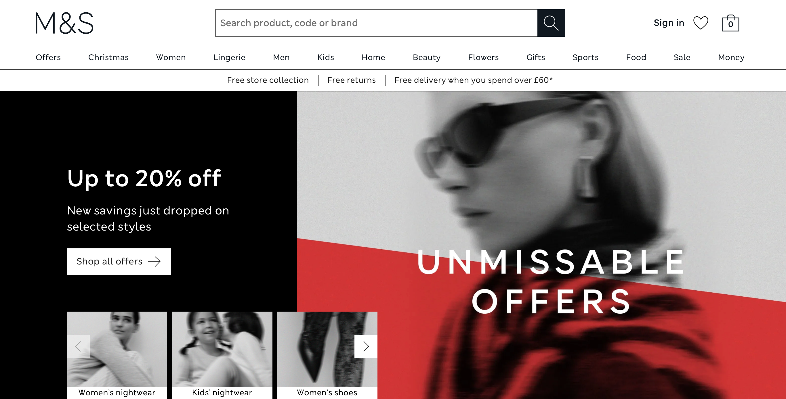 uk online clothing stores - Marks & Spencers