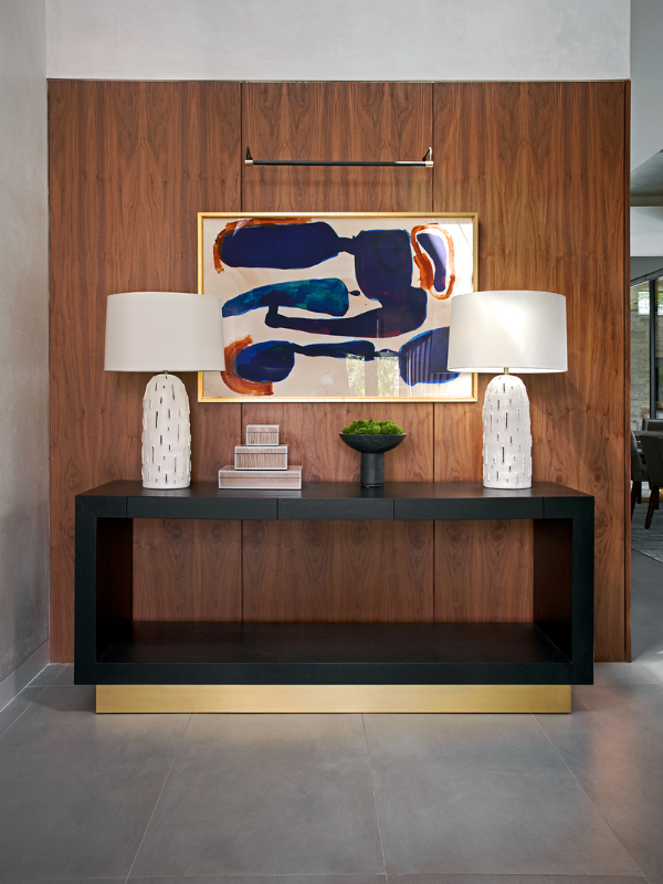 the Palisades Console in our Braeswood Place entryway