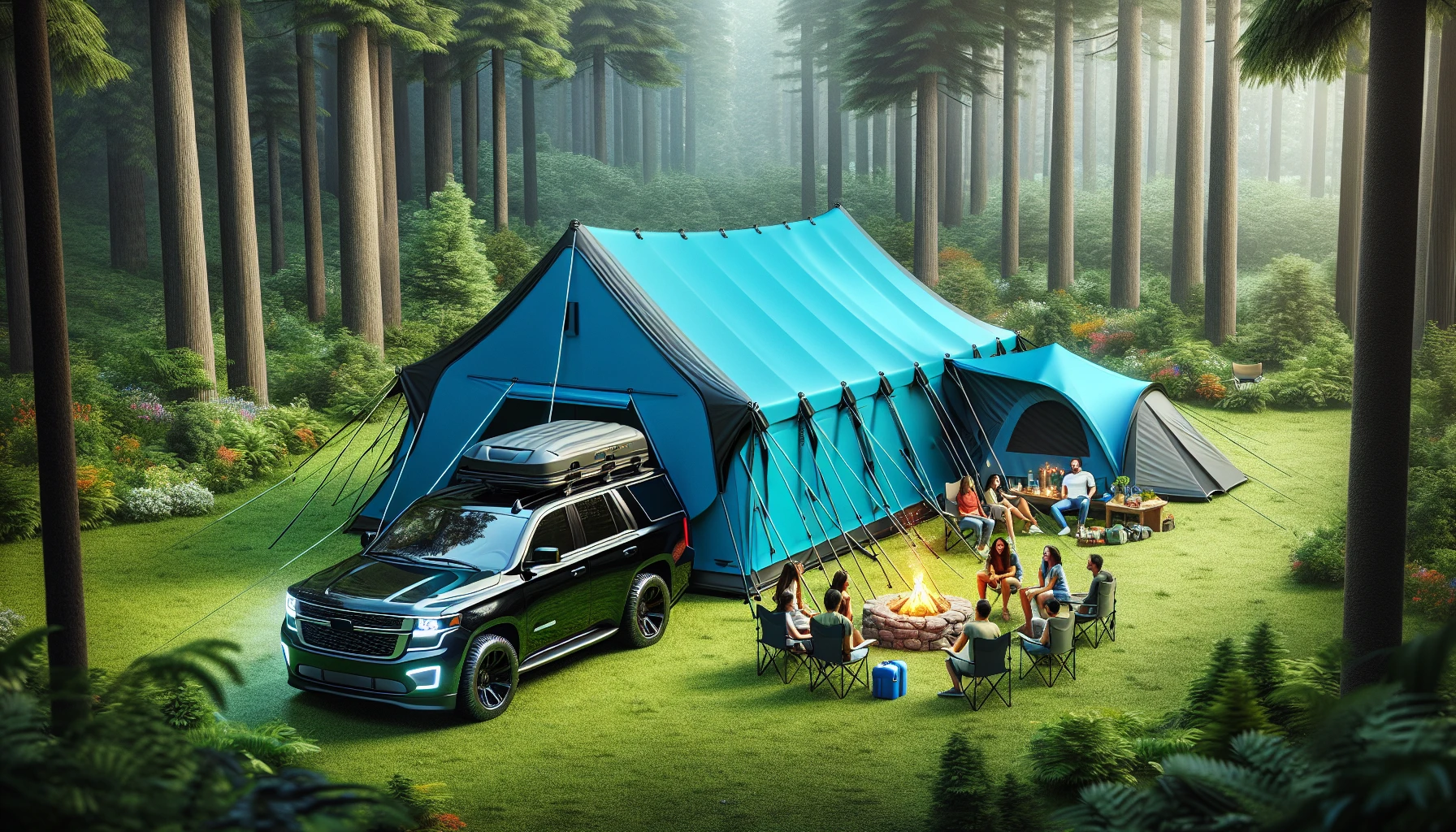 KingCamp Melfi Plus SUV Car Tent for 3-season camping