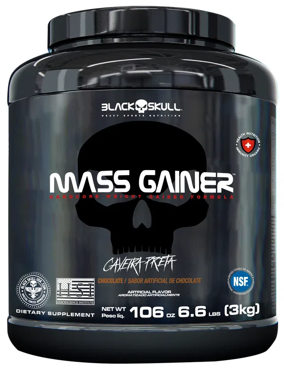 Hipercalórico Mass Gainer da Black Skull. Fonte da imagem: site oficial da marca.