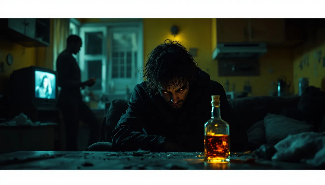 A person showing signs of codependency in a relationship with an alcoholic.