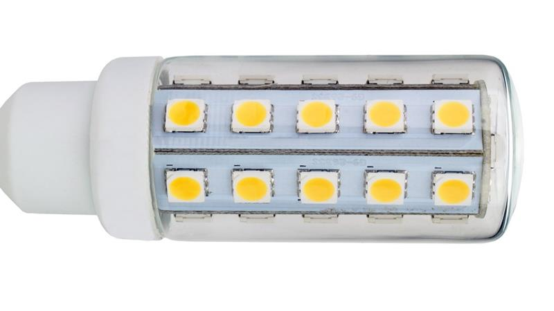Close up of LED Bulb showing LED chips