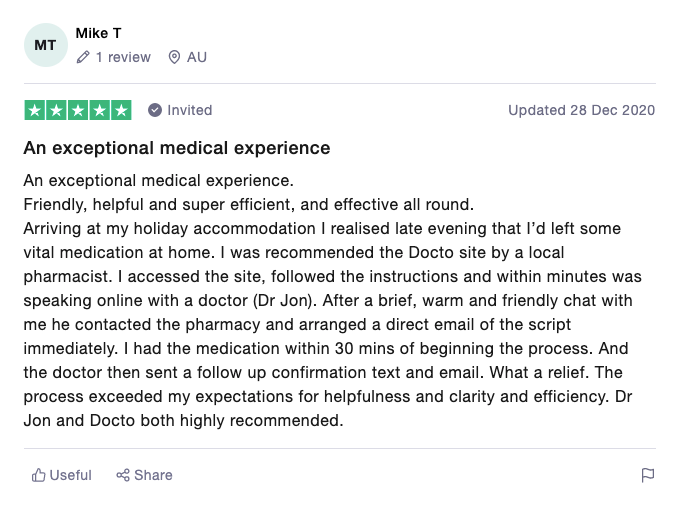 a doctor review 5 star