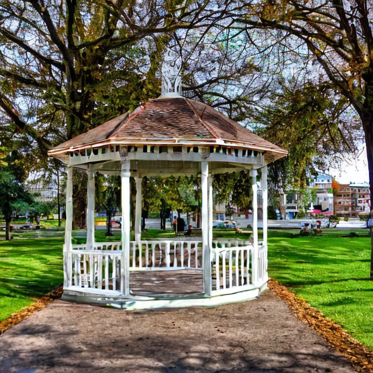 Wood gazebo