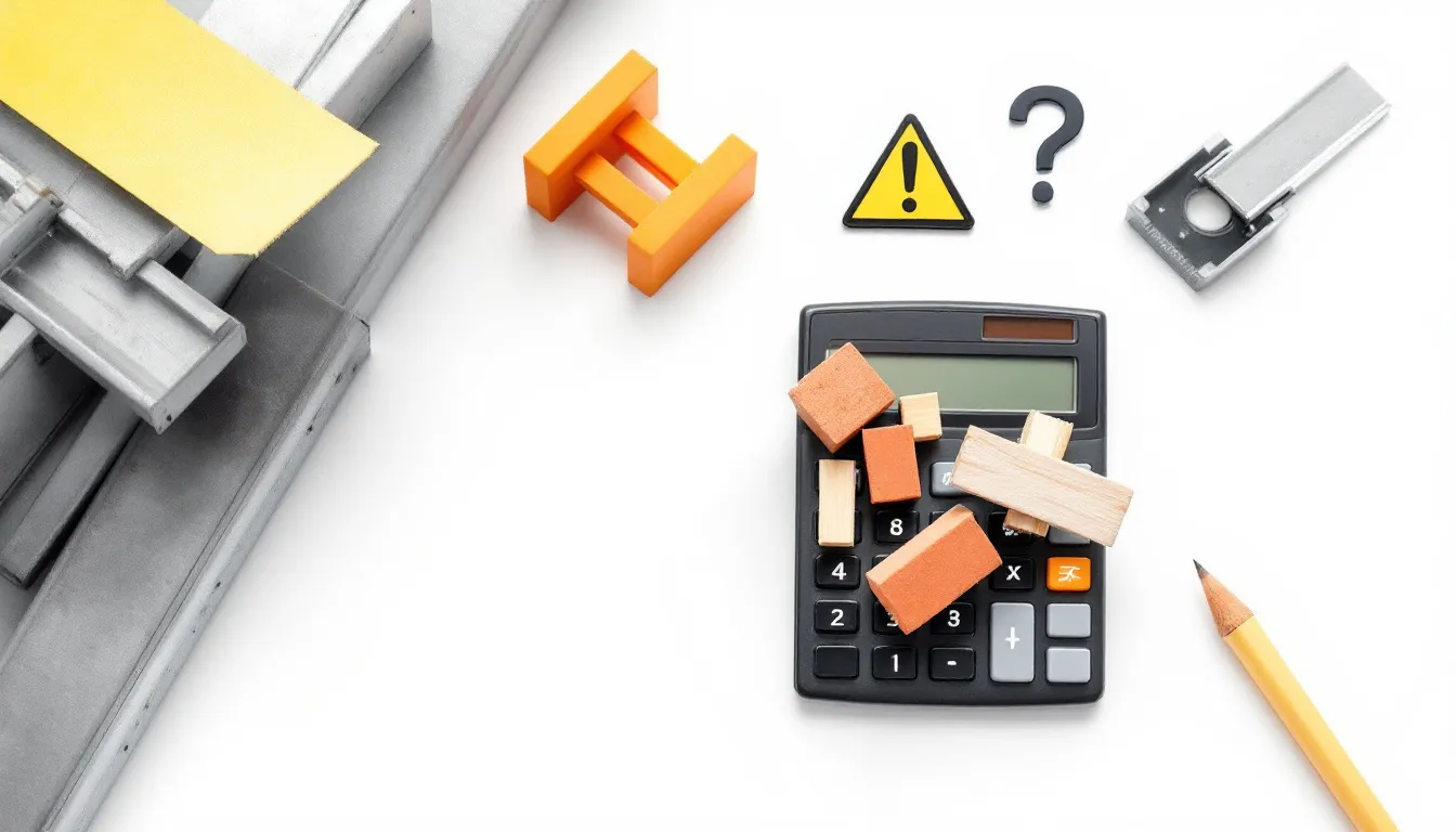 De afbeelding toont een calculator om de kosten van verschillende soorten kozijnen, zoals kunststof en aluminium kozijnen, te berekenen, met daarbij een foutmeldingen symbool dat aangeeft dat er iets niet klopt. Het is een handig hulpmiddel voor doe-het-zelvers die de prijs van nieuwe kozijnen willen berekenen, exclusief montage.