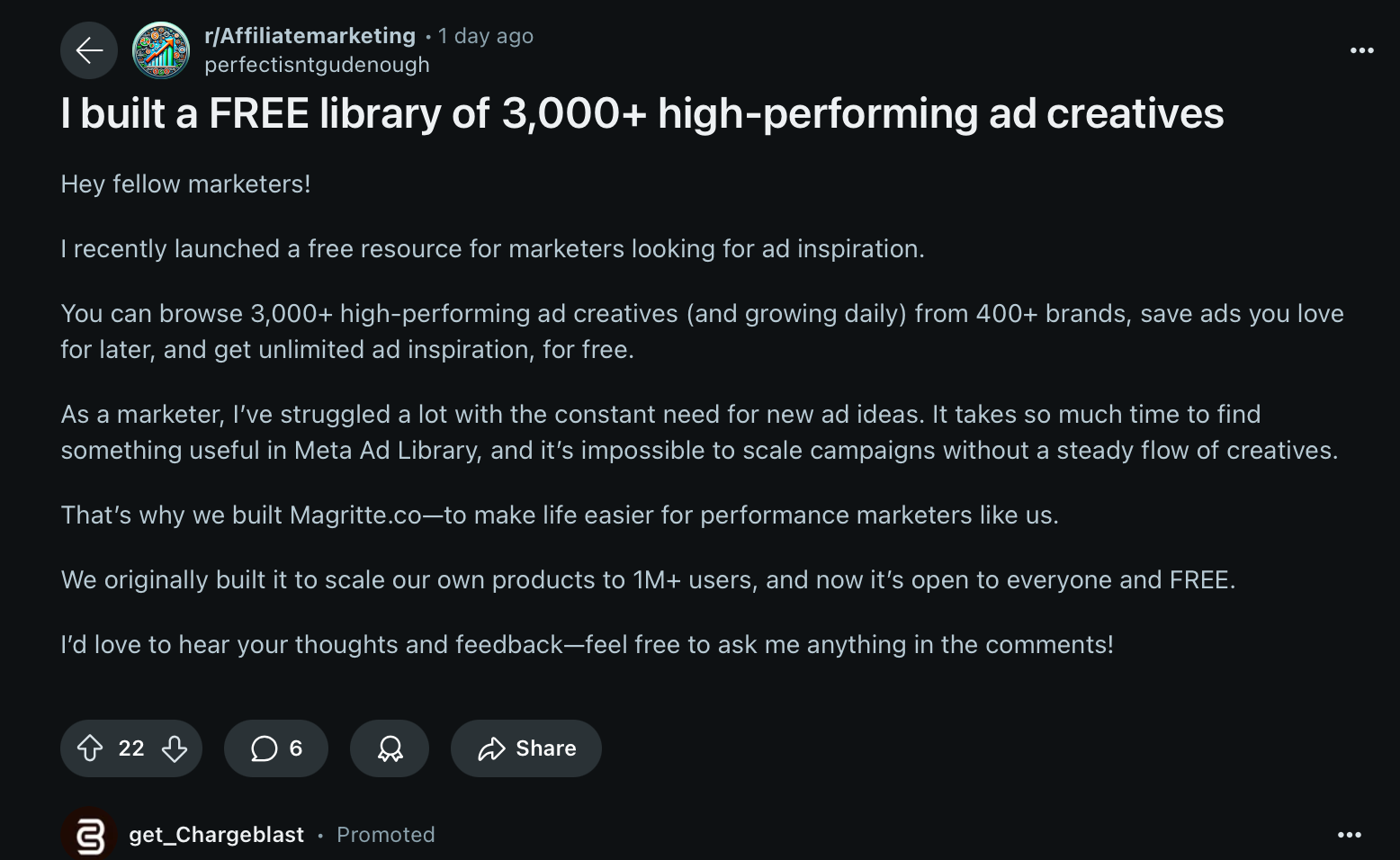 I built a free library of three-thousand plus high-performing ad creatives