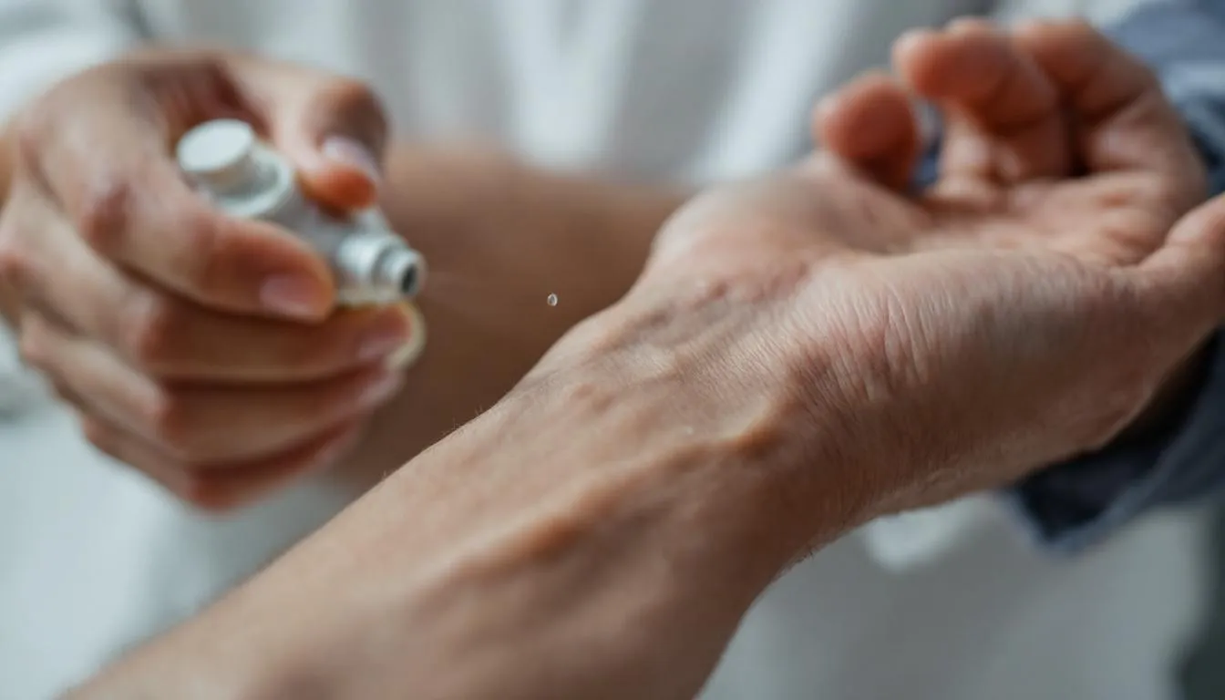 A close-up of a man's wrist demonstrates the proper cologne application technique, highlighting the pulse point where fragrance can be applied for a lasting impression. The image emphasizes the importance of choosing the right cologne to complement personal style and scent preferences.