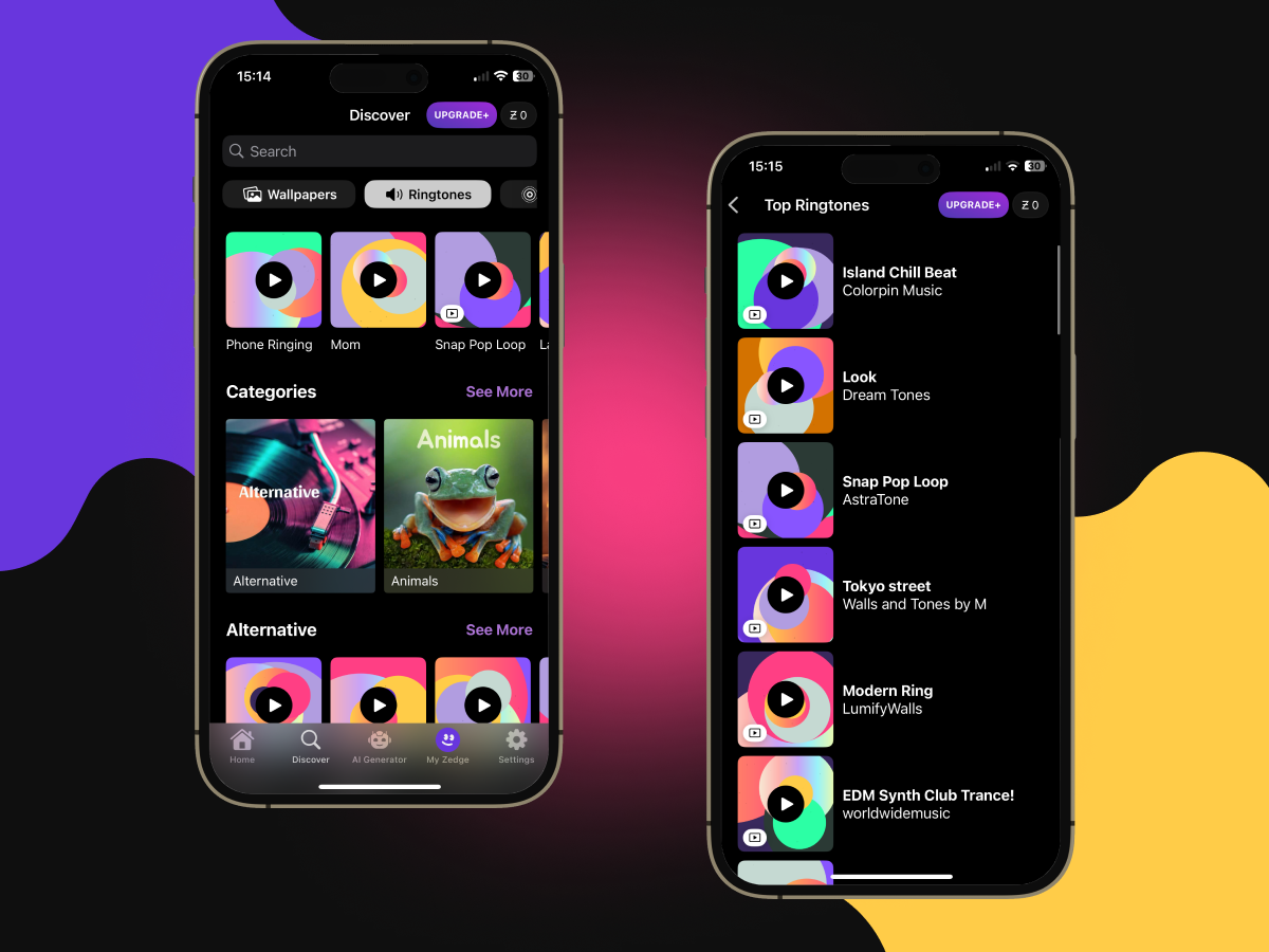Zedge ringtone app