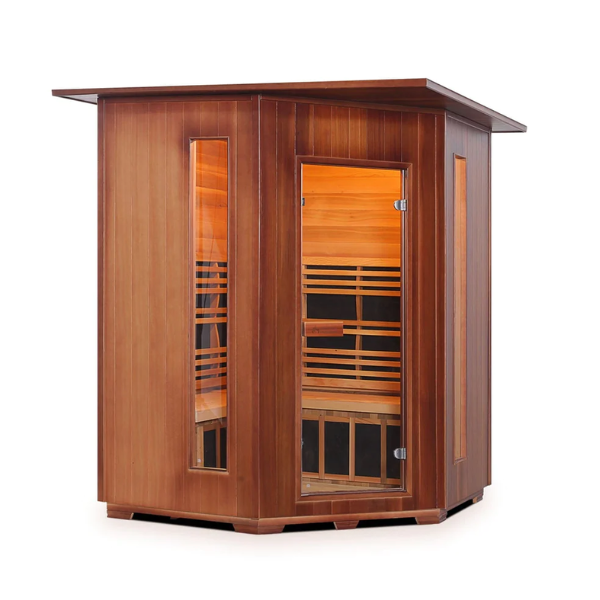 Image of an infrared sauna offering the benefits of infrared heat from Airpuria.
