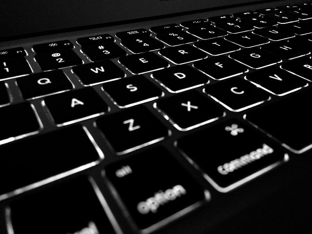 ordenador, teclado, mecanografía