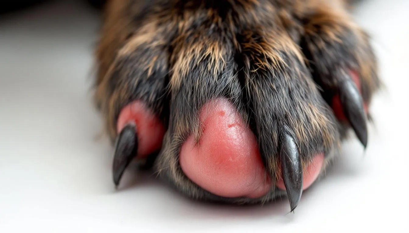 The image depicts a dog