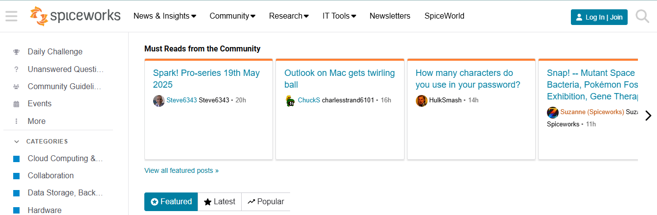 Spiceworks Community