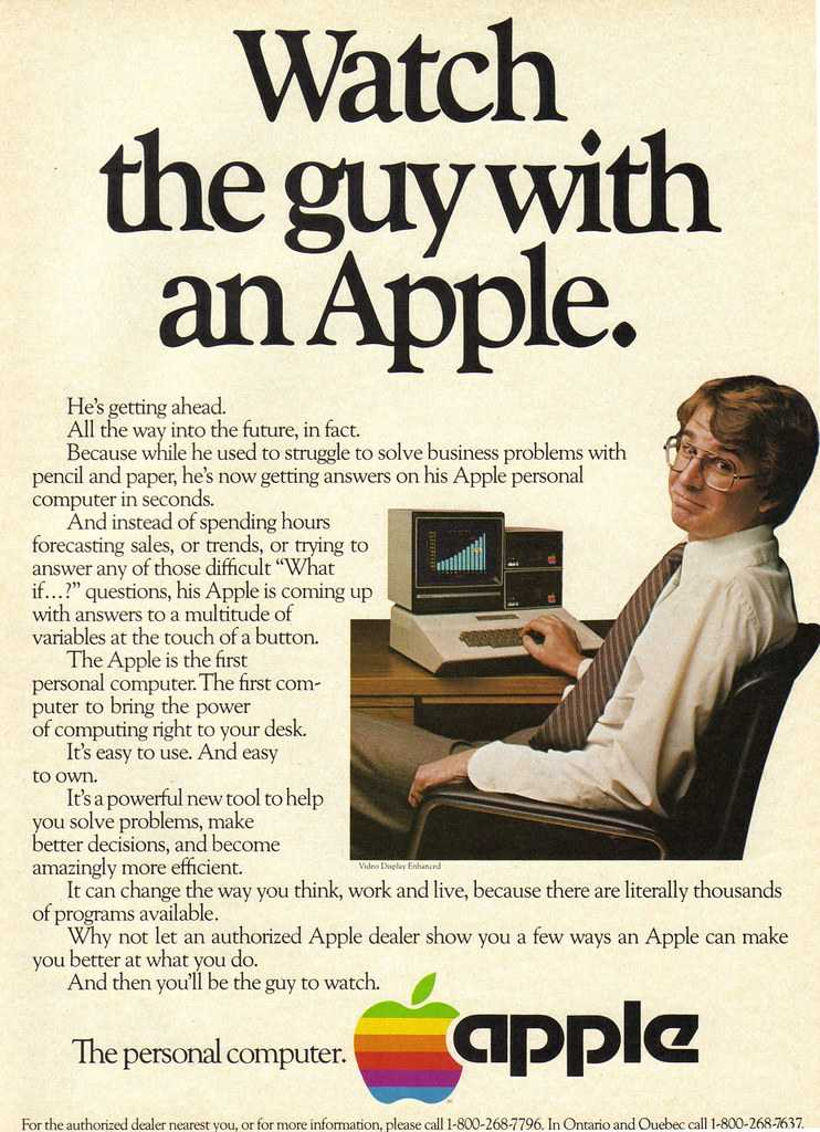 Vintage Ad — Watch the guy with an apple