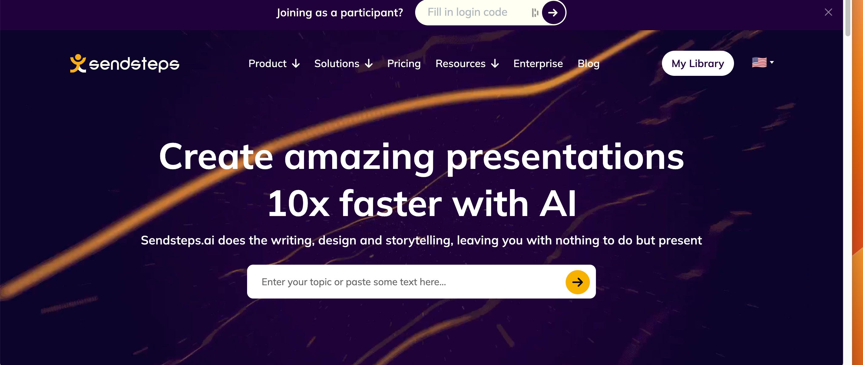 Sendsteps - AI presentation maker - Wins on audience engagement. No other presentation tool gives you quizzes and polls done for you.