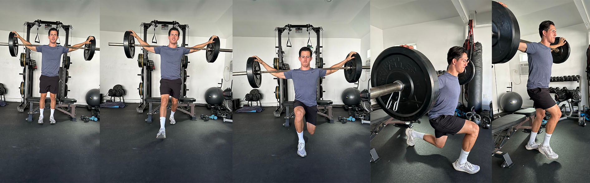 Athlete working out in gym to increase weight gain