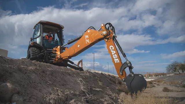 CASE excavators in the field