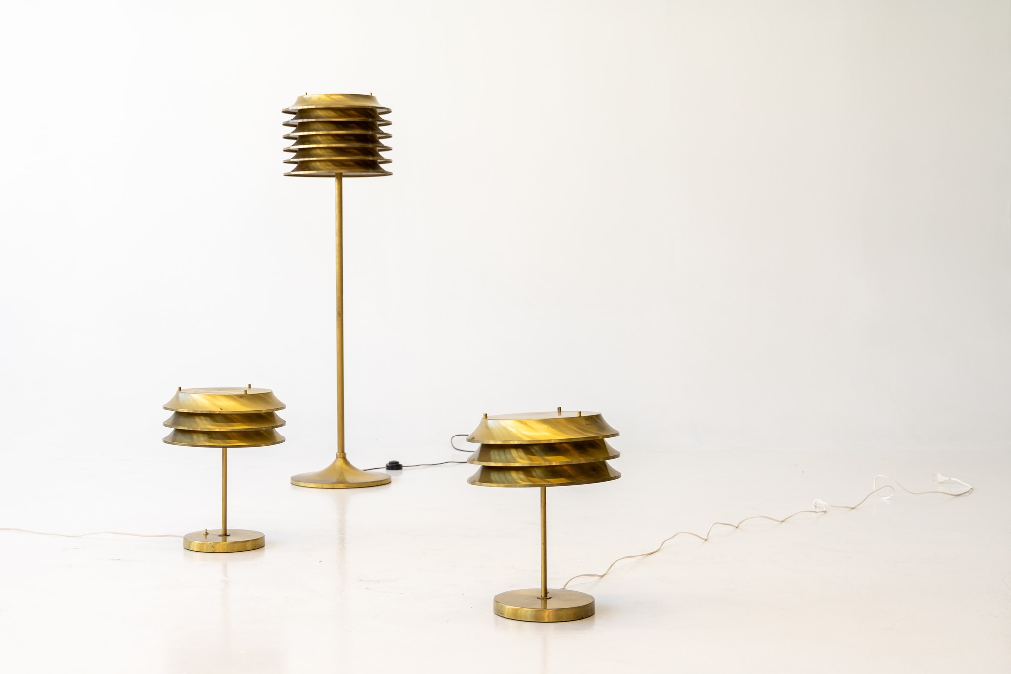 Collection of Kai Ruokonen 'Finnmark' lamps by Haddadin Design.