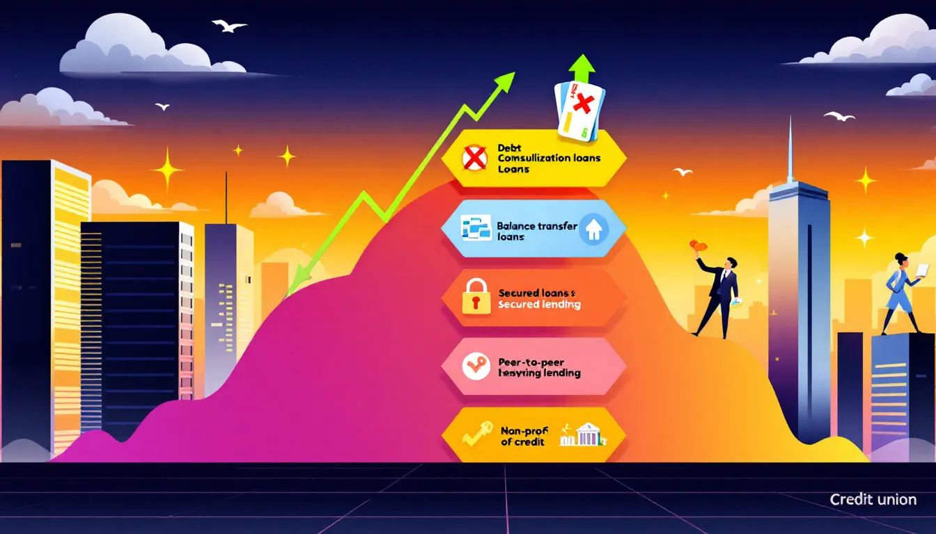 An illustration of alternatives to personal loans for bad credit.