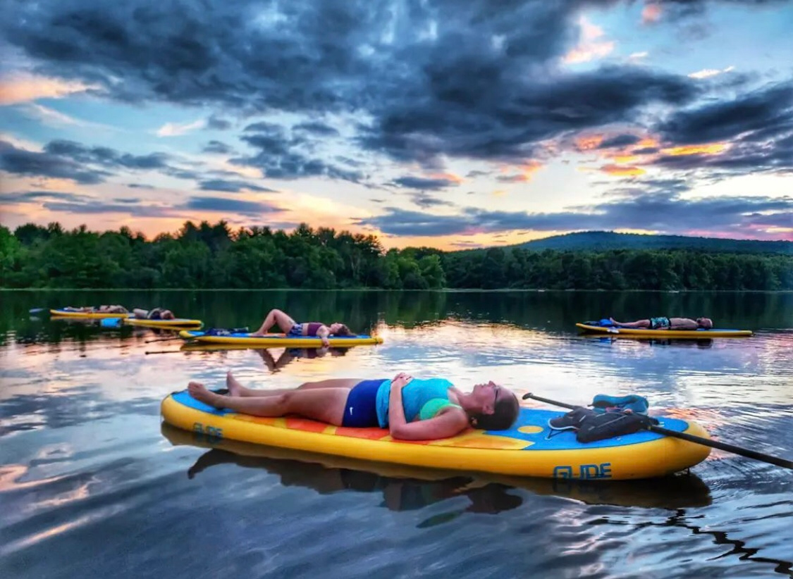 stand up paddle board yoga