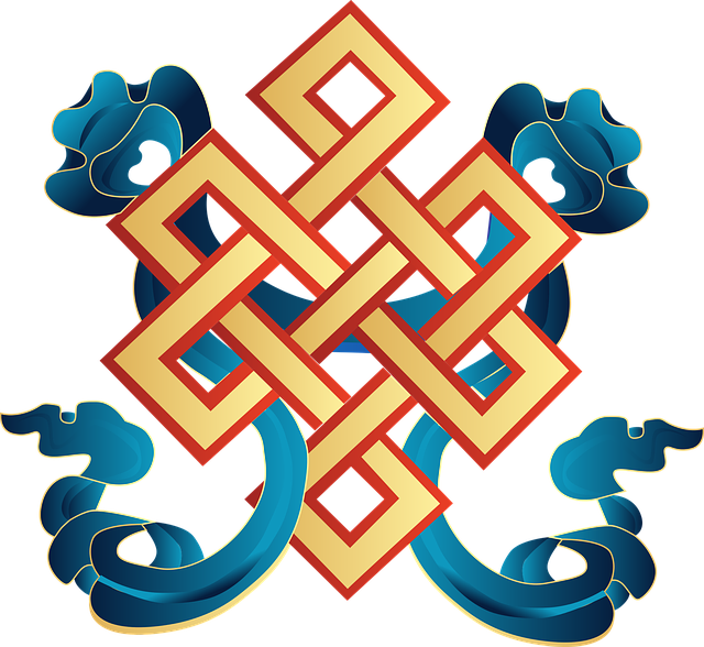 vector, auspicious symbol, mongolia
