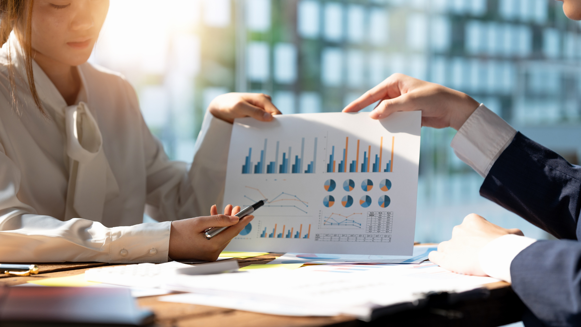 A person looking at a chart of their investment strategy over time