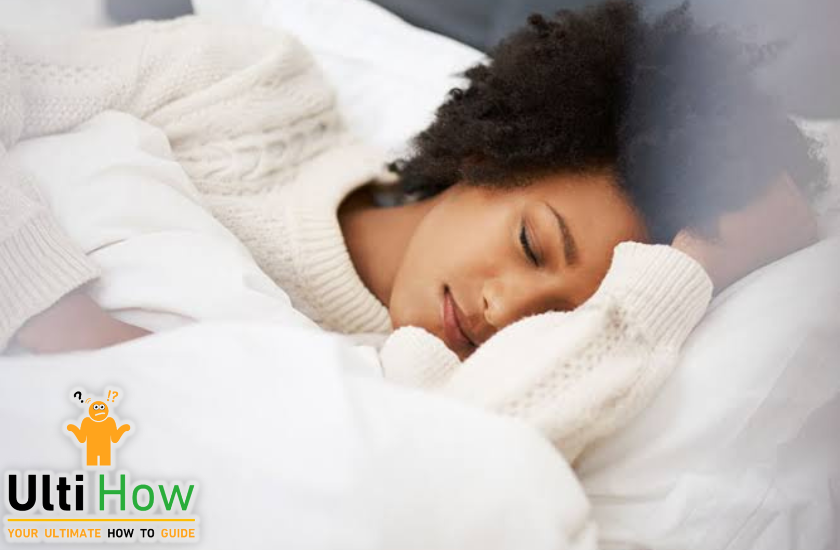 A women sleeping