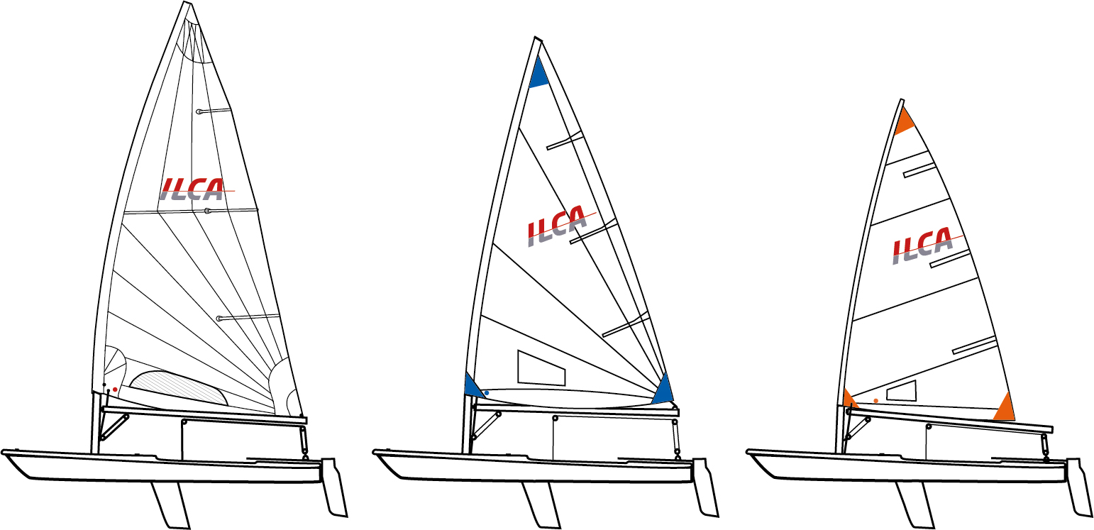 Three Laser/ILCA Rig Sizes