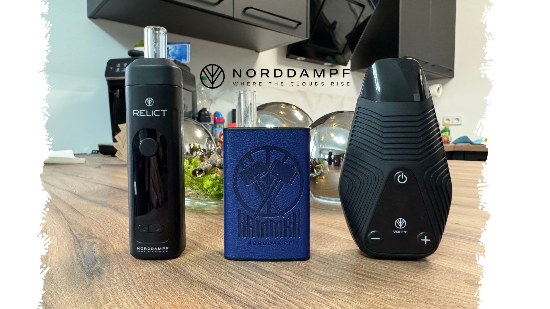 Die drei Vaporizer Relict, Hammah und Voity von Norddampf