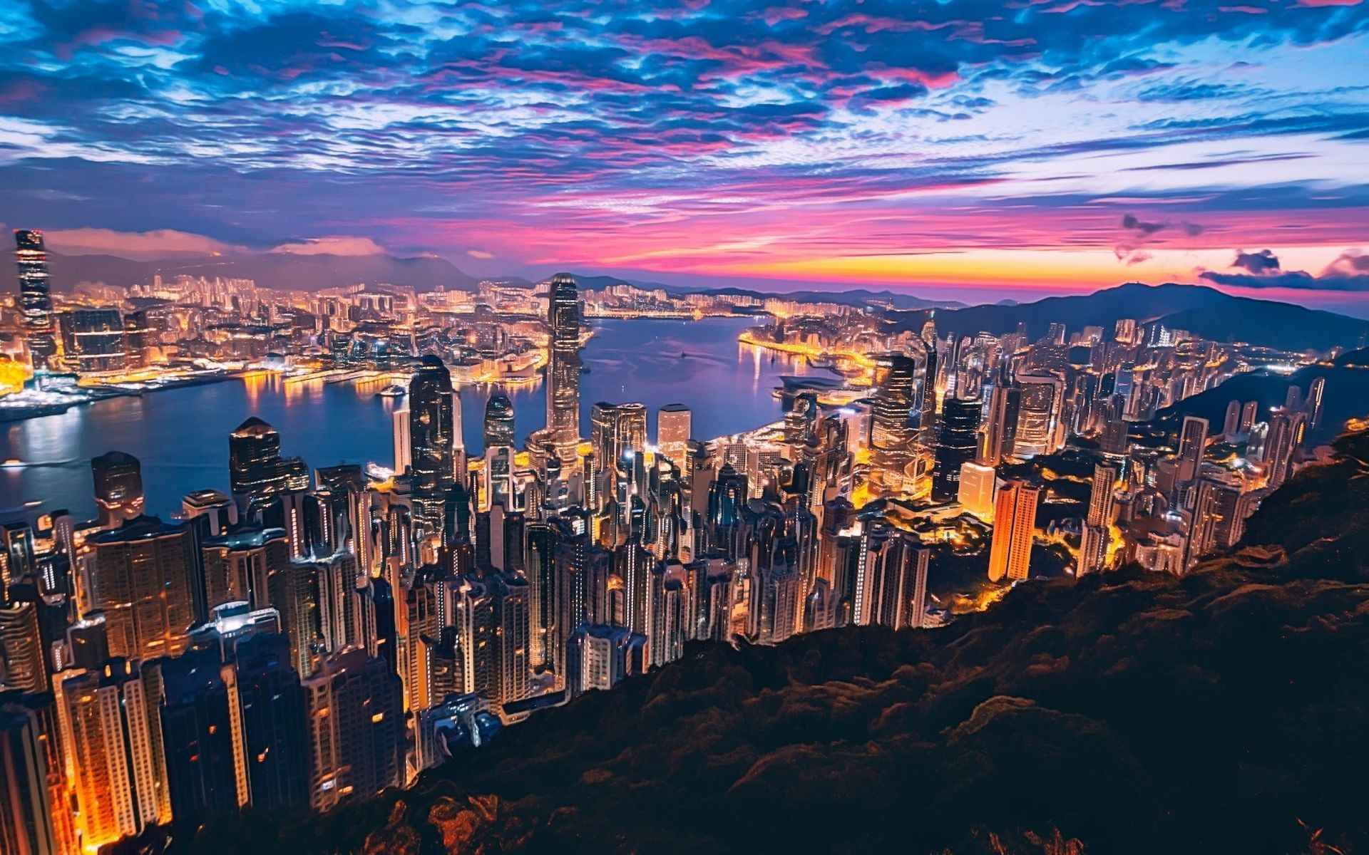 Hong Kong skyline 