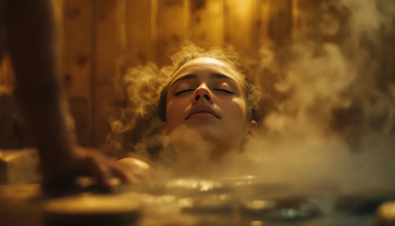 Emotional healing through sauna sessions.