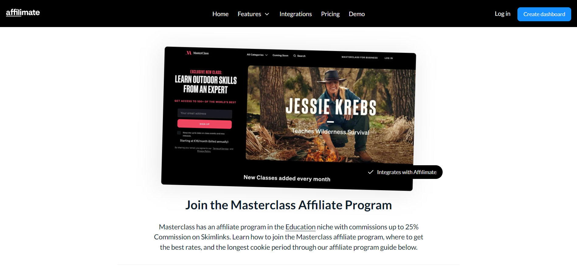 Masterclass Affiliate Program